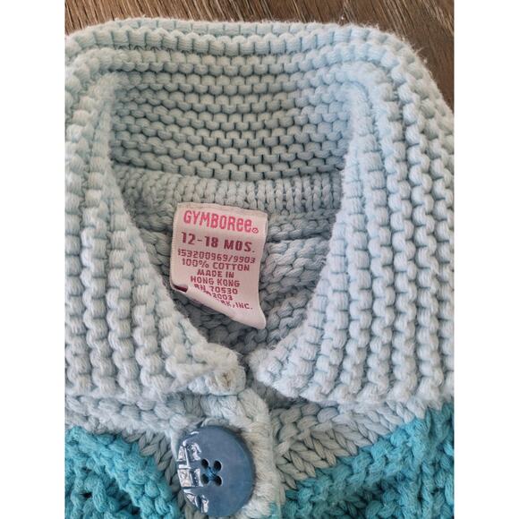 Gymboree Baby Girl Knitted Color Button‎ Up Sweater size 12-18 months #7 - Picture 3 of 3